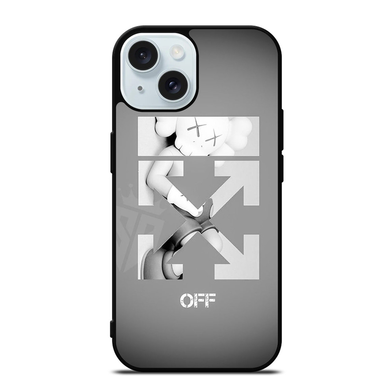 OFF WHITE KAWS iPhone 15 Case Cover